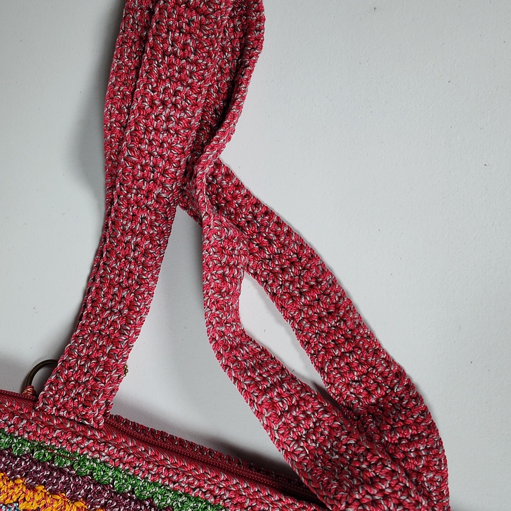 The Sak Riviera crocheted tote bag in Sand Stripe multicolored - Picture 6 of 13